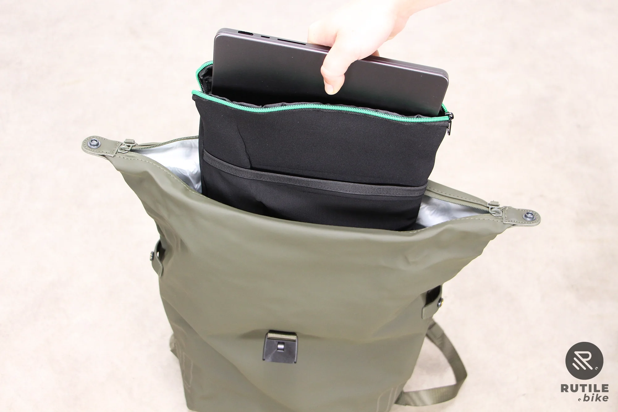 Sac à dos vélos Soho - Nordlicht, vert - Image 10